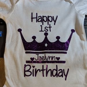 Birthday onsie